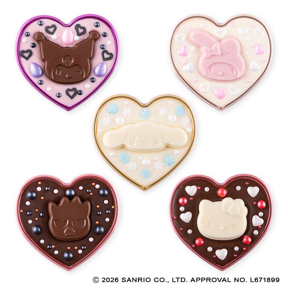 かおデコハートチョコ