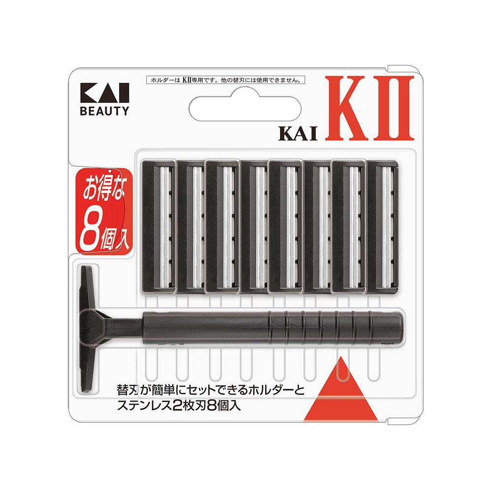 貝柱大１ｋ ２セット shin K2-8BQ KAI-K2 替刃8個付[M便 1/1]: 身だしなみ用品｜貝印公式