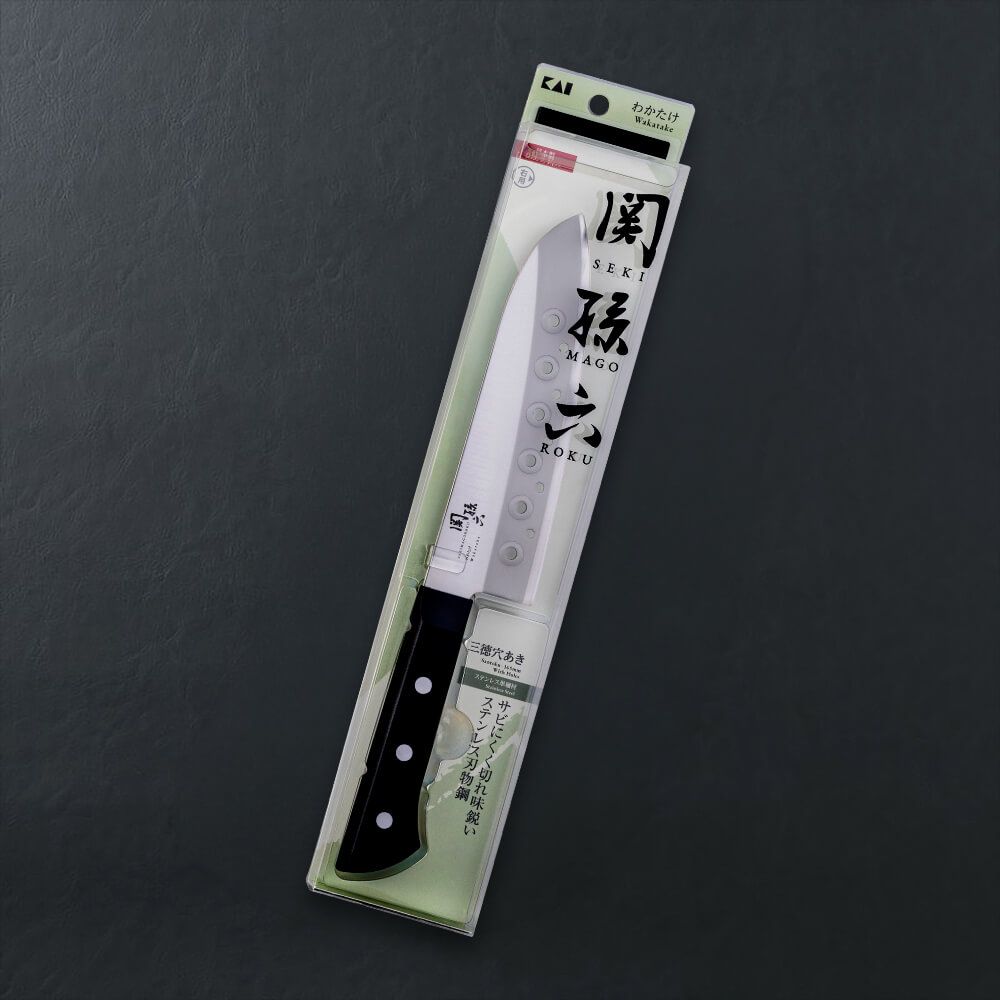 関孫六 わかたけ 三徳穴あき 165mm: キッチン用品｜貝印公式オンライン