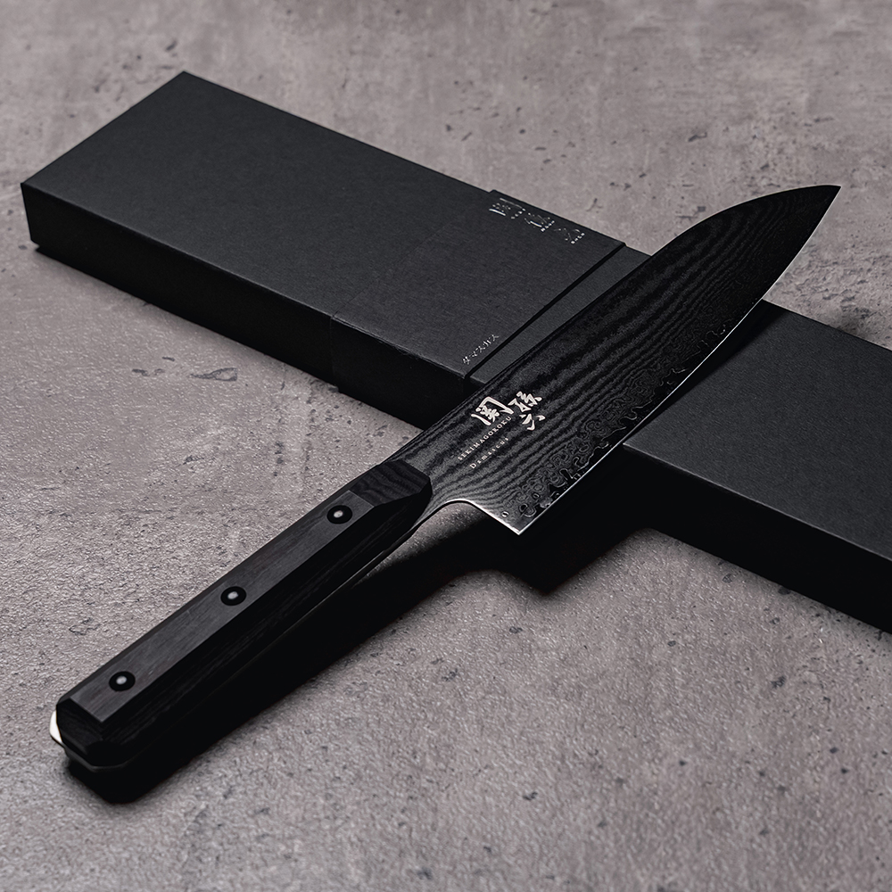 関孫六 ダマスカスブラック 三徳 165mm: キッチン用品｜貝印公式