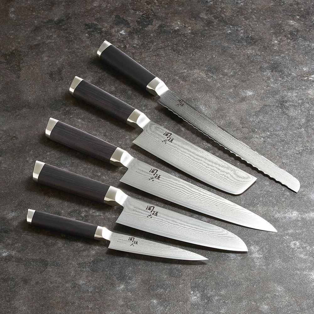 名入れ対応】 関孫六 ダマスカス 三徳包丁 165mm / ギフト包装付き
