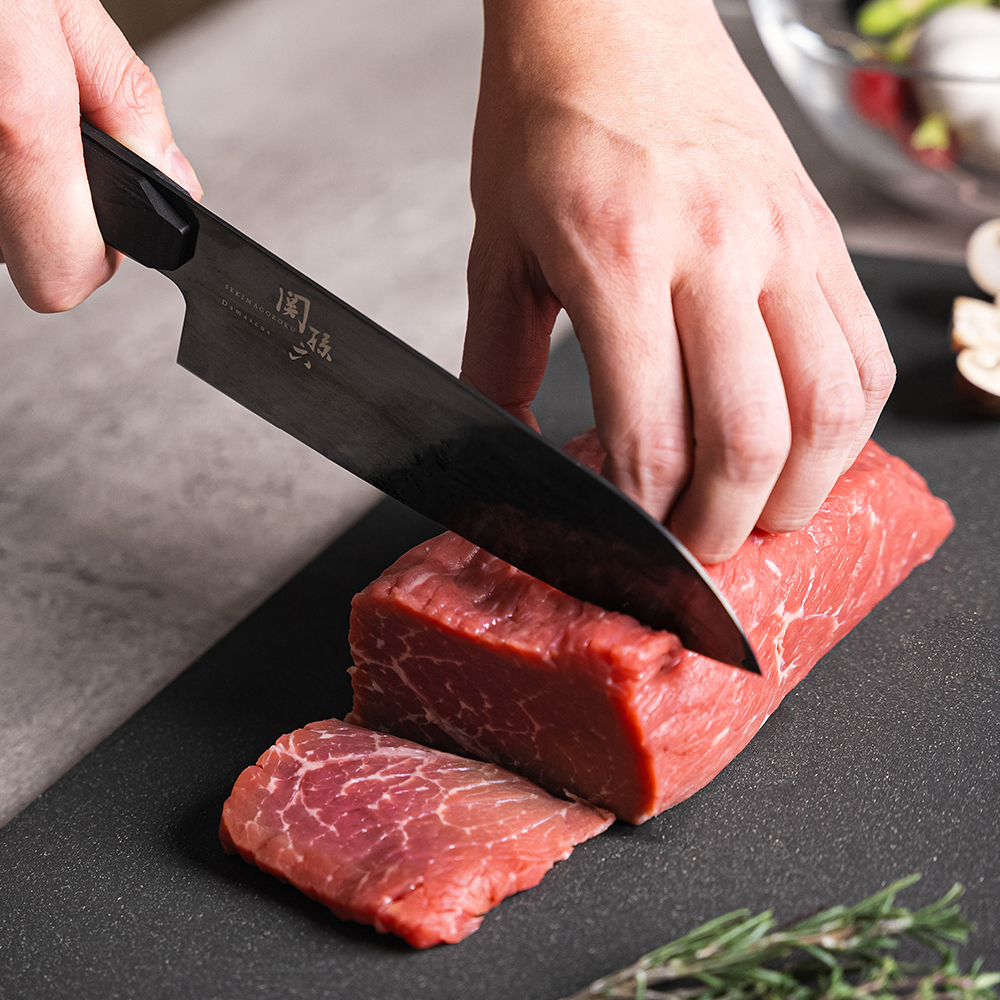関孫六 ダマスカスブラック 三徳 165mm: キッチン用品｜貝印公式