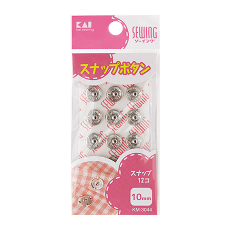 スナップ　10mm　12コ　白