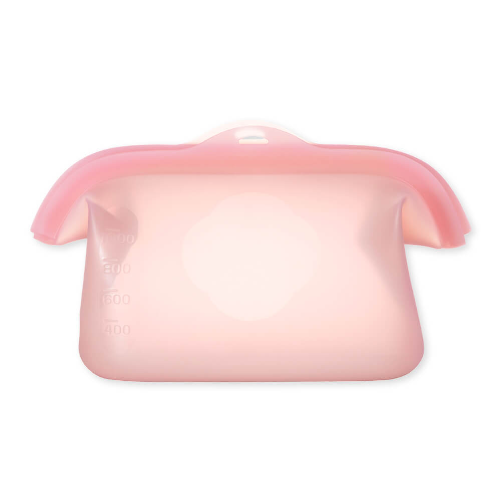 しっかり口が開くマルチシリコーンバッグ 1000ml オールドラズベリー