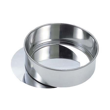 【ブラックフライデー特別価格】ＫＨＳ　ステンホールケーキ型１８ｃｍ底取式