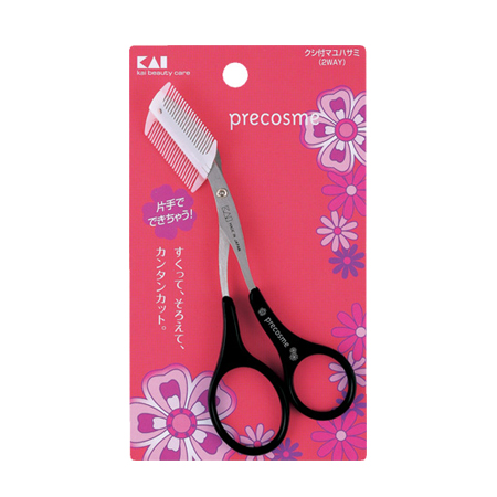 precosme クシ付マユハサミ(2WAY)