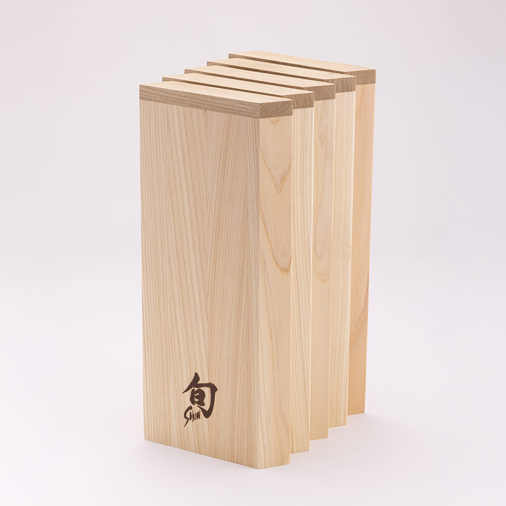 旬 ひのきナイフブロック 格子（4丁入）