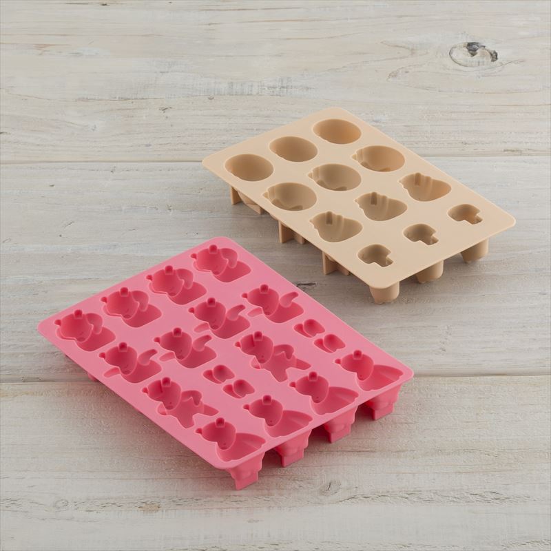 タルトカップでお風呂チョコ型セット ～クマとちいさなどうぶつ～