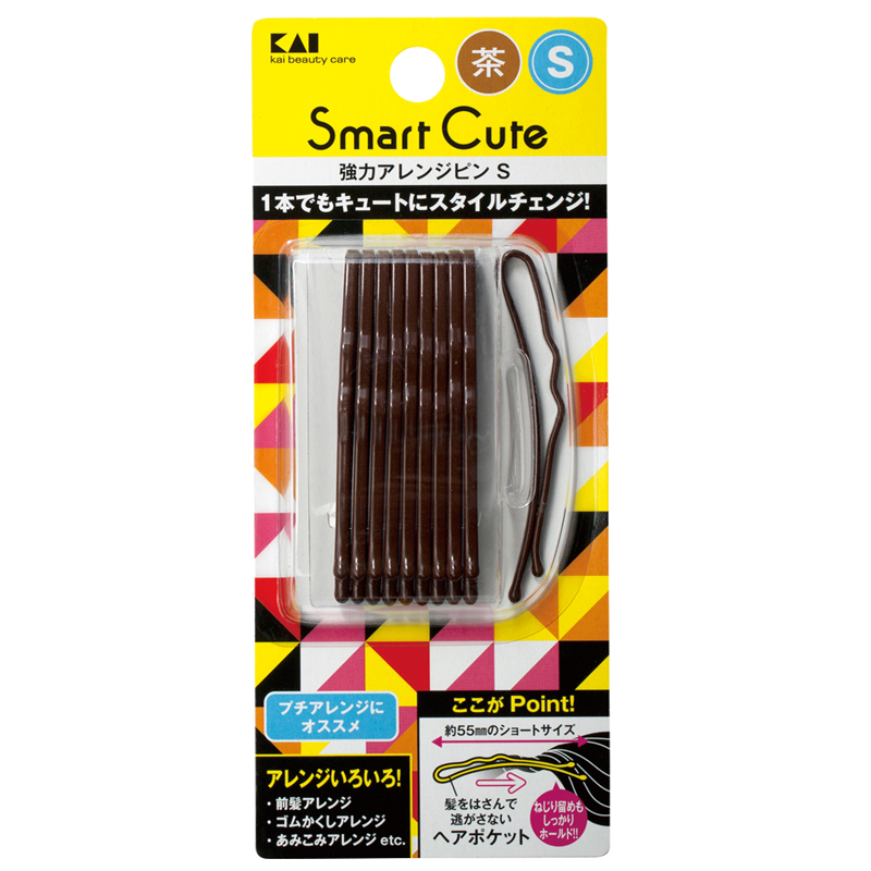 Smart Cute 強力アレンジピンS(茶)