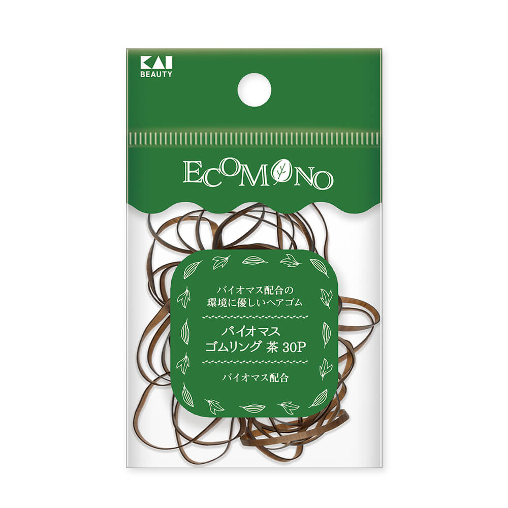 ECOMONO バイオマスゴムリング 茶 30P