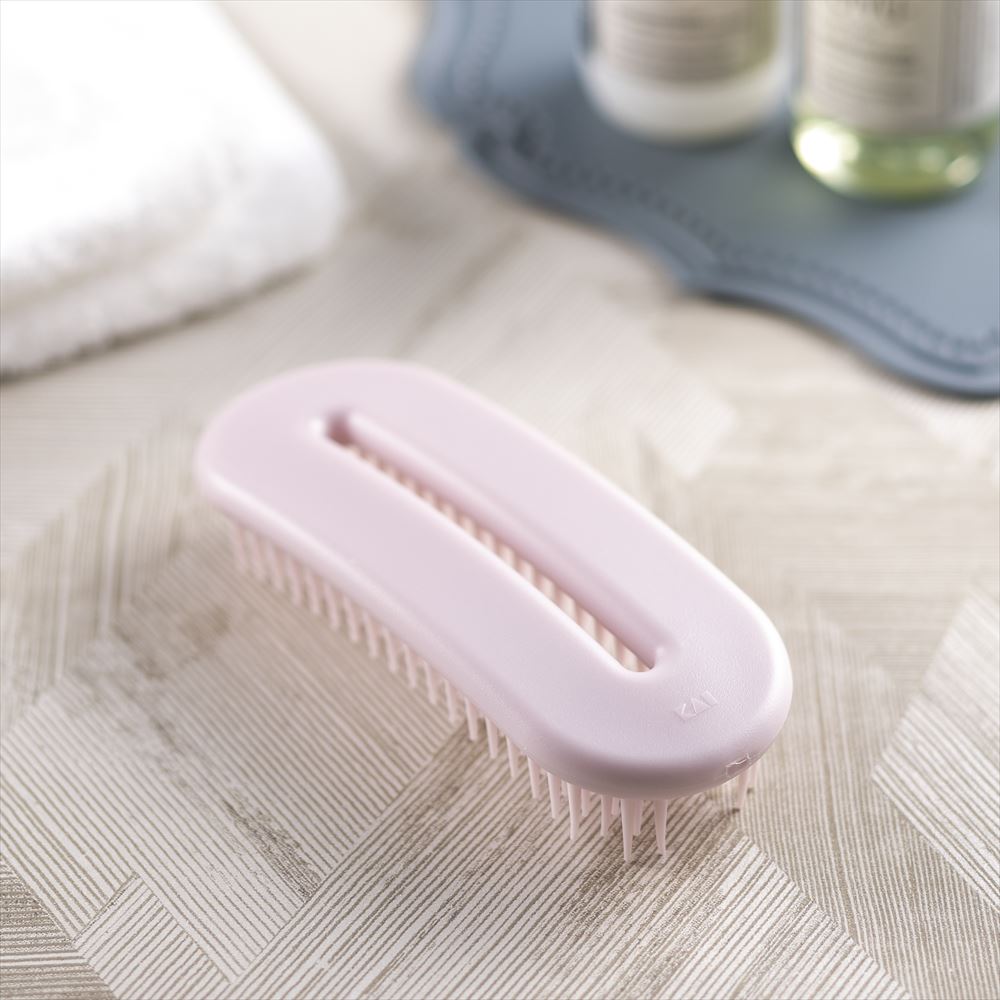 オーバルリングヘアブラシ 濡れ髪用（ピンク）