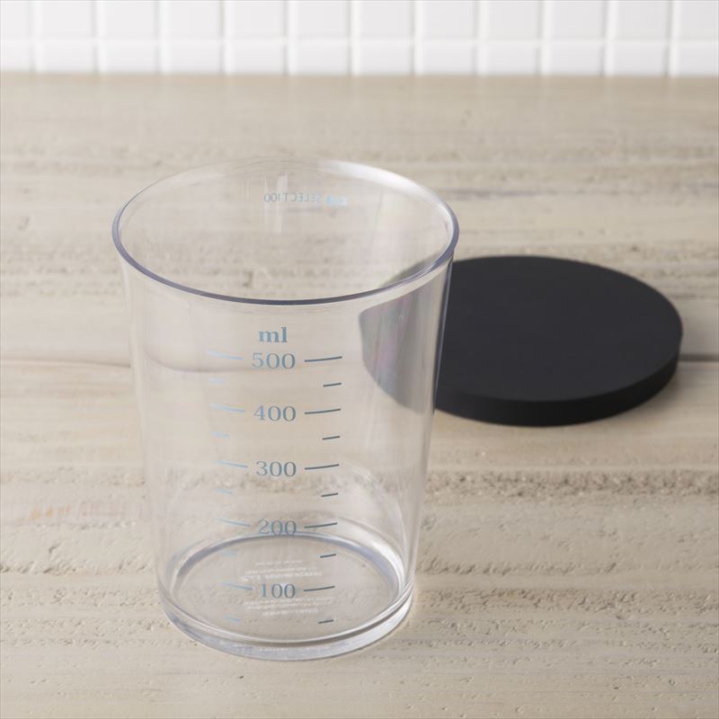 SELECT100 フタ付計量カップ 500ml