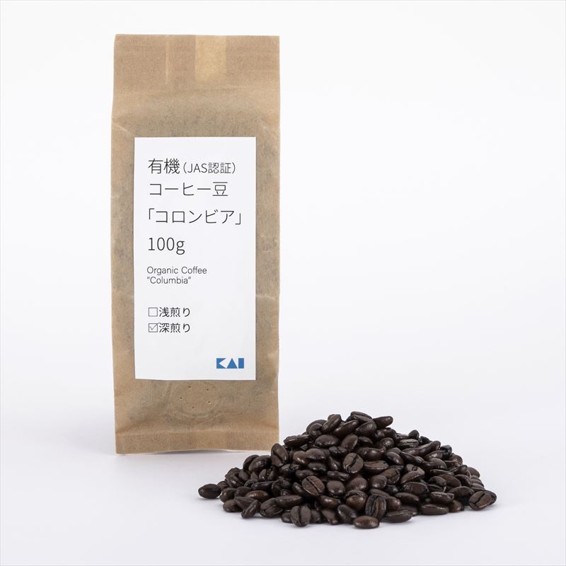 珈琲豆 有機 コロンビア 100g × 5個セット ( オーガニック コーヒー )
