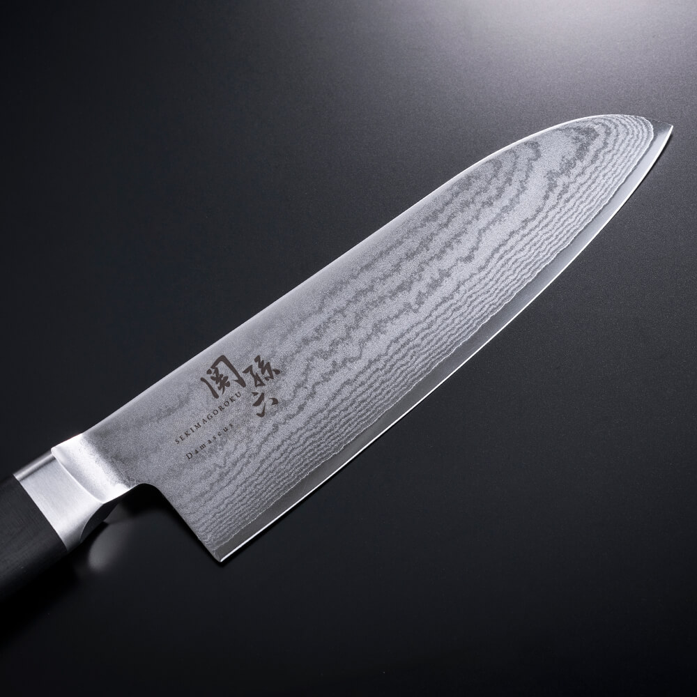 【名入れ対応】 関孫六 ダマスカス 三徳包丁 165mm