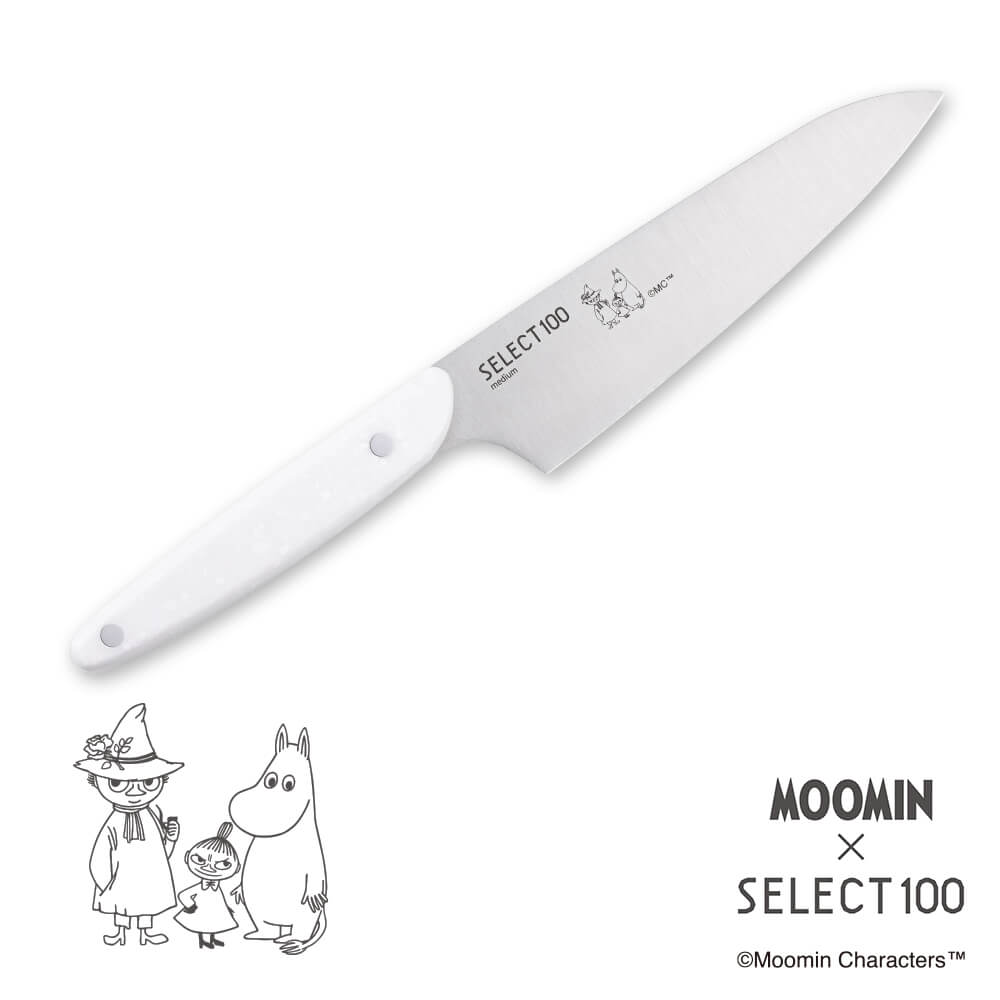 ムーミン×SELECT100 キッチンナイフ ミディアム 145mm