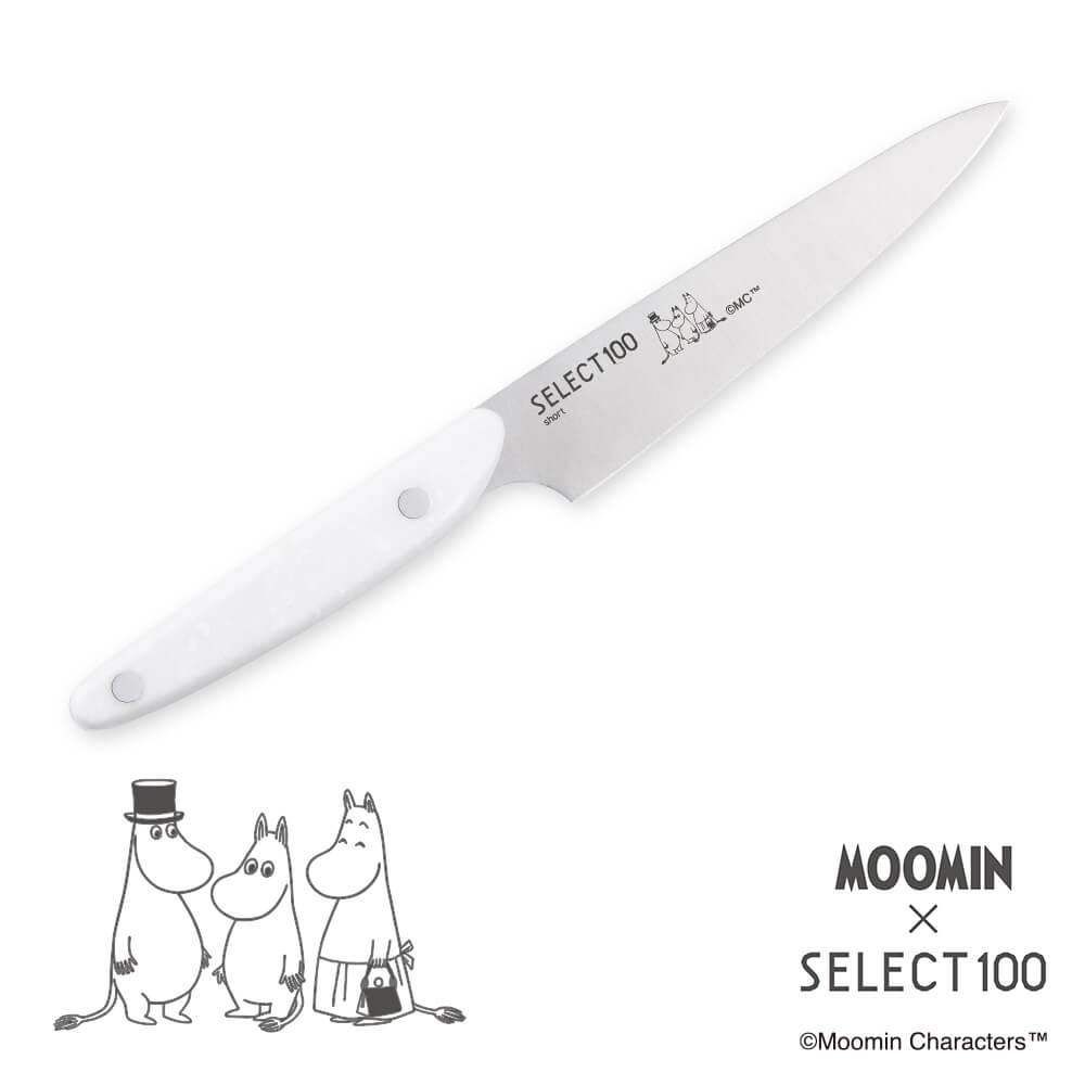 ムーミン×SELECT100 キッチンナイフ ショート 120mm