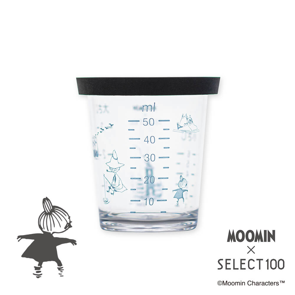 ムーミン×SELECT100 フタ付き計量カップ 50ml