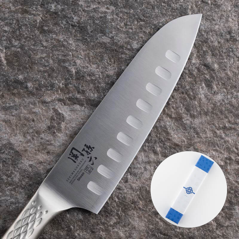 【名入れ対応】関孫六 匠創 三徳包丁 ディンプル 165mm / ギフト包装付き(KAI Gift)