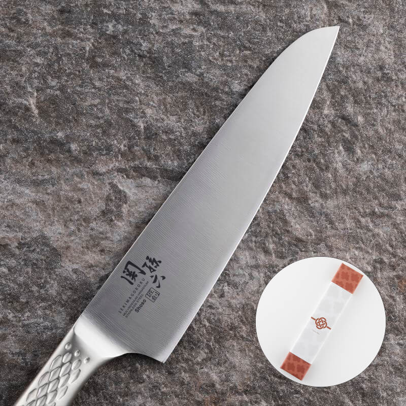 【名入れ対応】関孫六 匠創 シェフナイフ 180mm / ギフト包装付き(Thanks Mom)