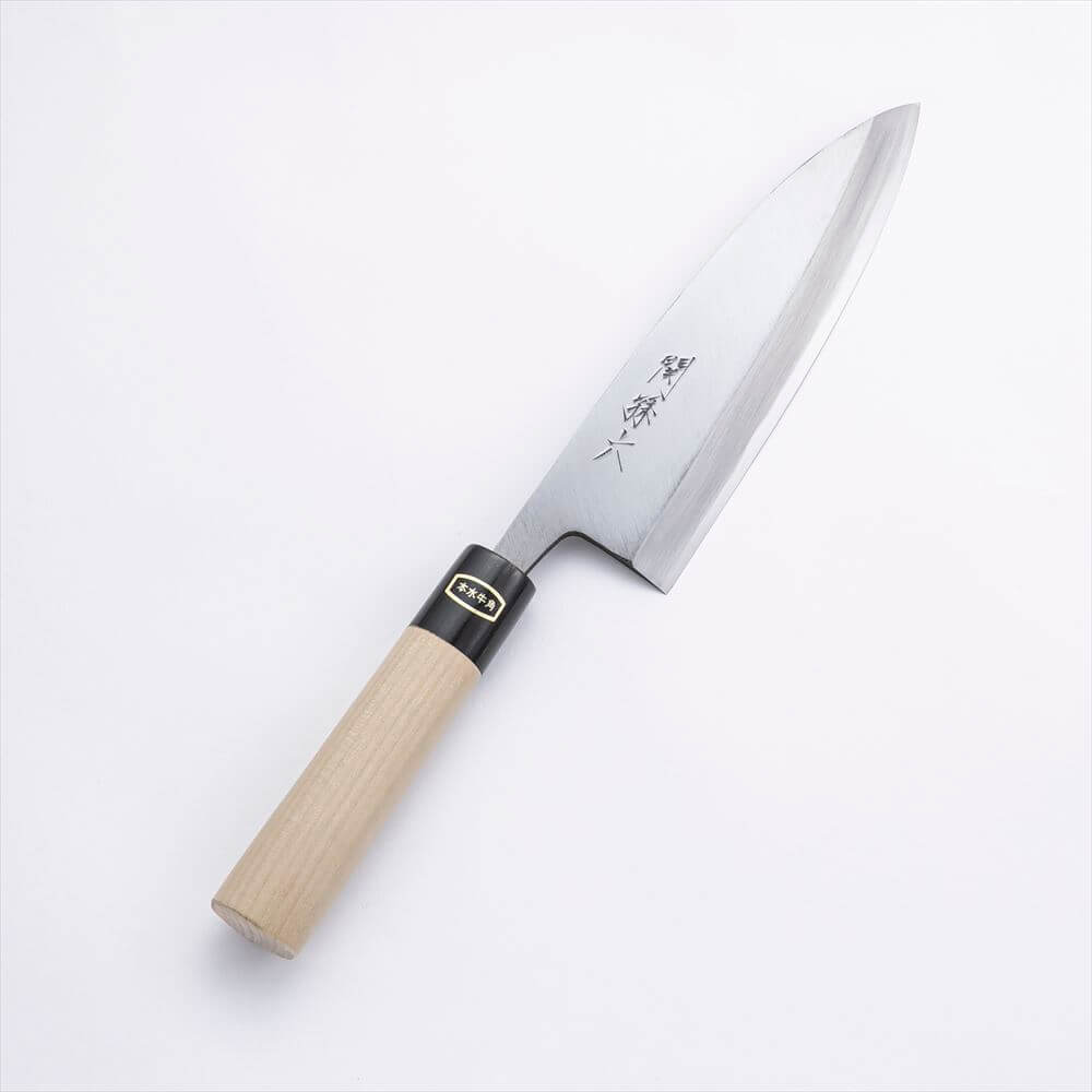 関孫六 白紙鋼（白紙2号） 水牛柄 出刃 180mm
