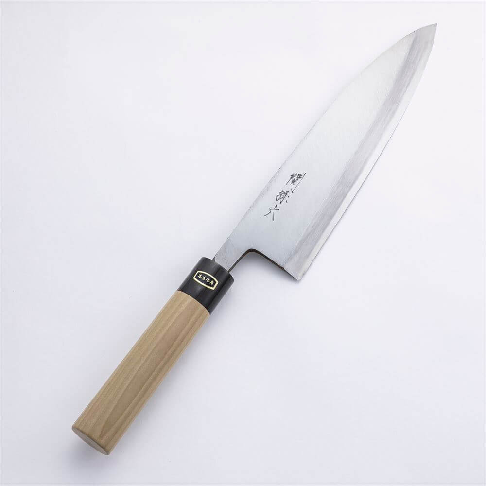 関孫六 白紙鋼（白紙2号） 水牛柄 出刃 240mm