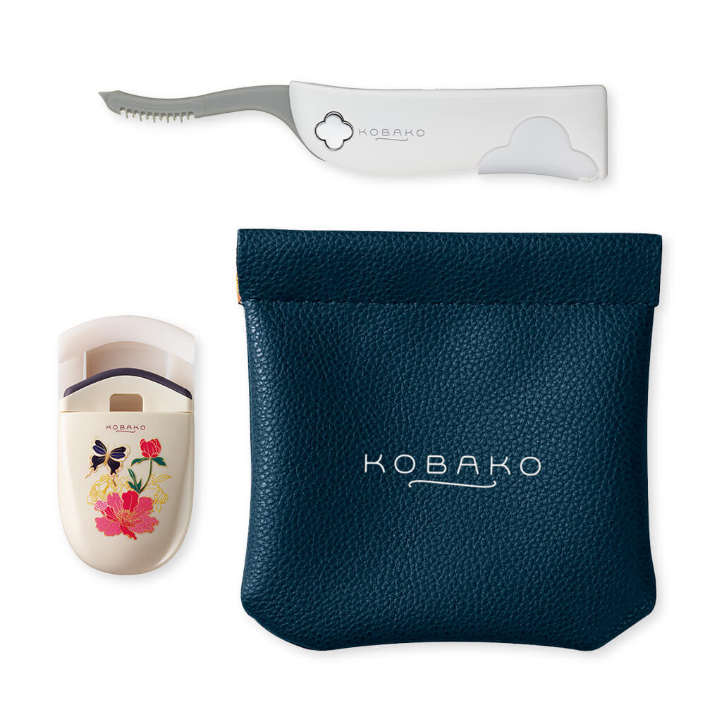 【プレゼント付き・数量限定】KOBAKO アイメイクセット（センターカール・アイボリー・チョウチョ）