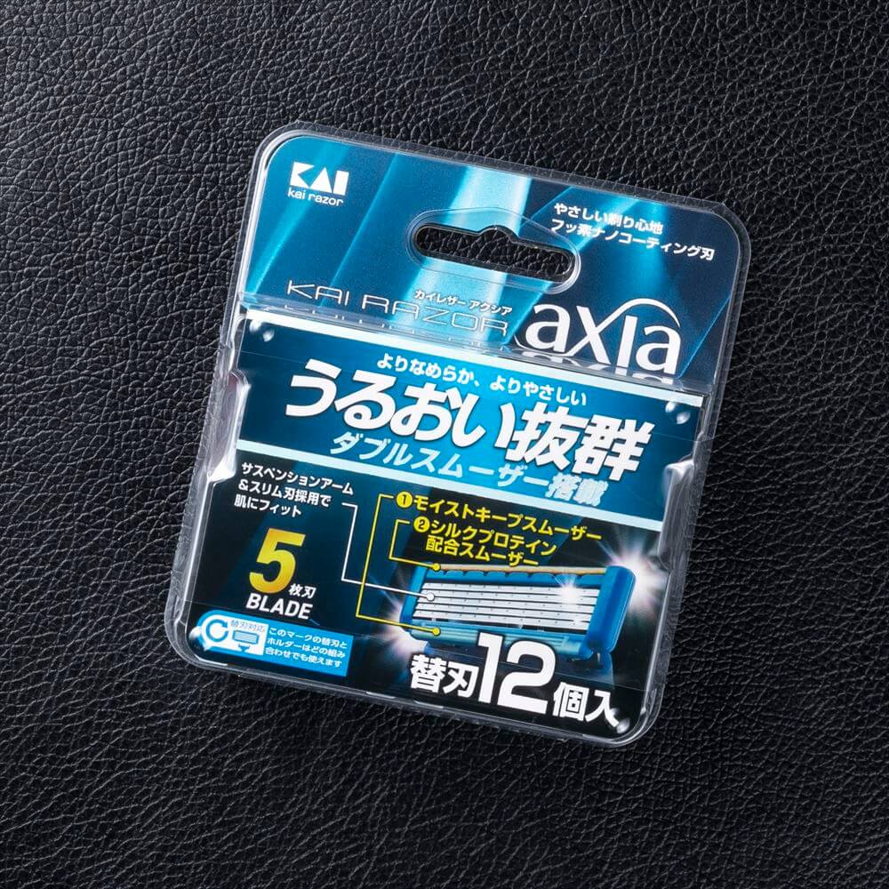 KAI RAZOR　axia　替刃12個入