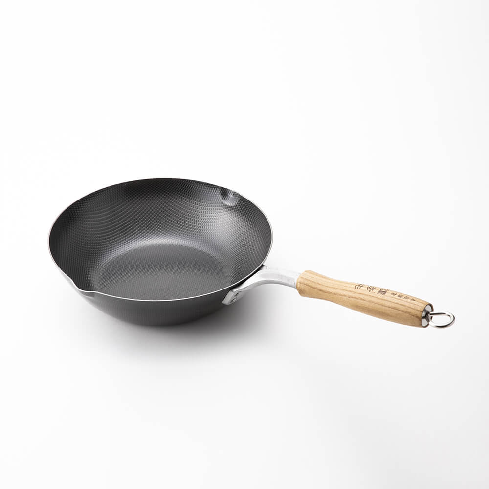 【ブラックフライデー特別価格】料理の達人 深型エンボスフライパン 鉄製 24cm