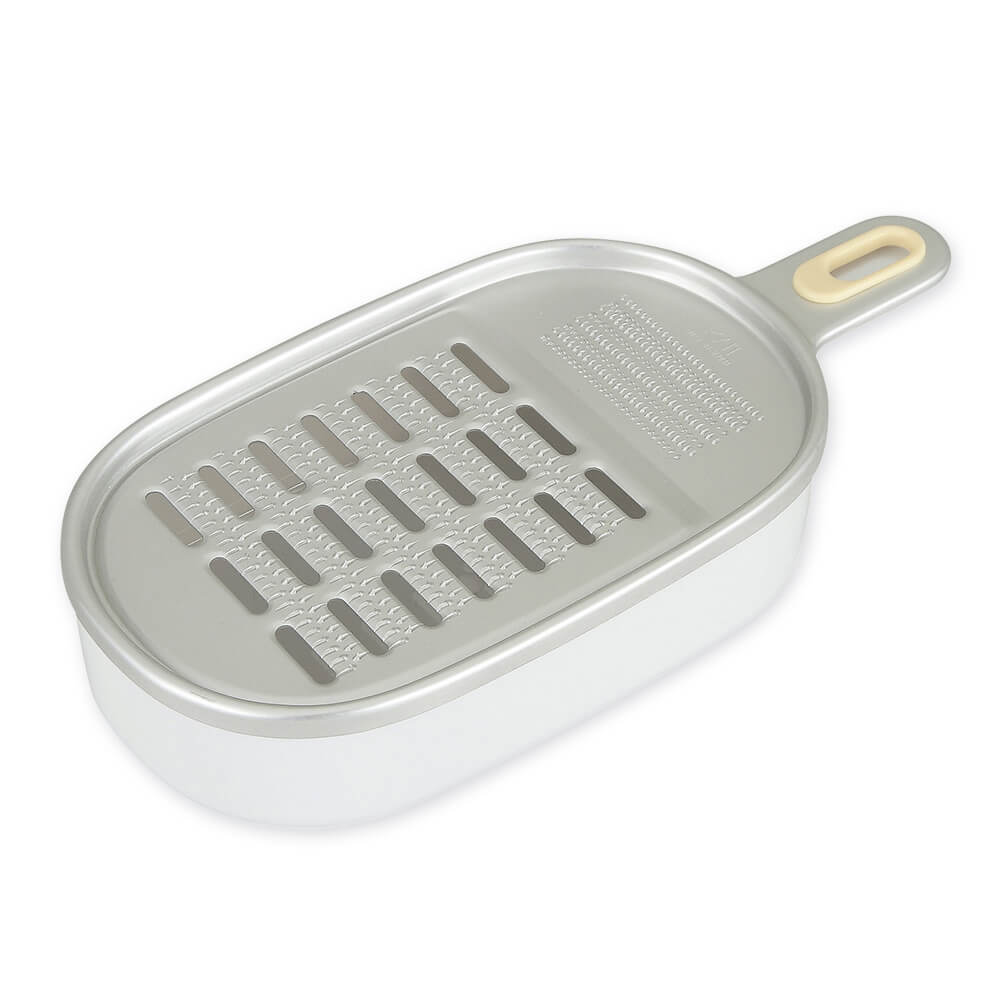 受け皿付きアルミおろし器