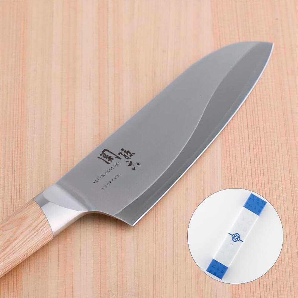 【名入れ対応】 関孫六 10000CL 三徳包丁 165mm / ギフト包装付き(KAI Gift)