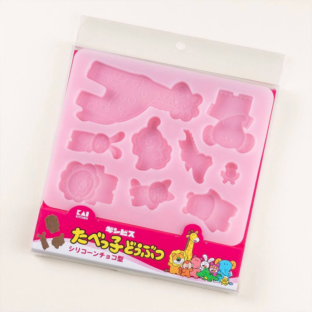 シリコーンチョコ型　たべっ子どうぶつ