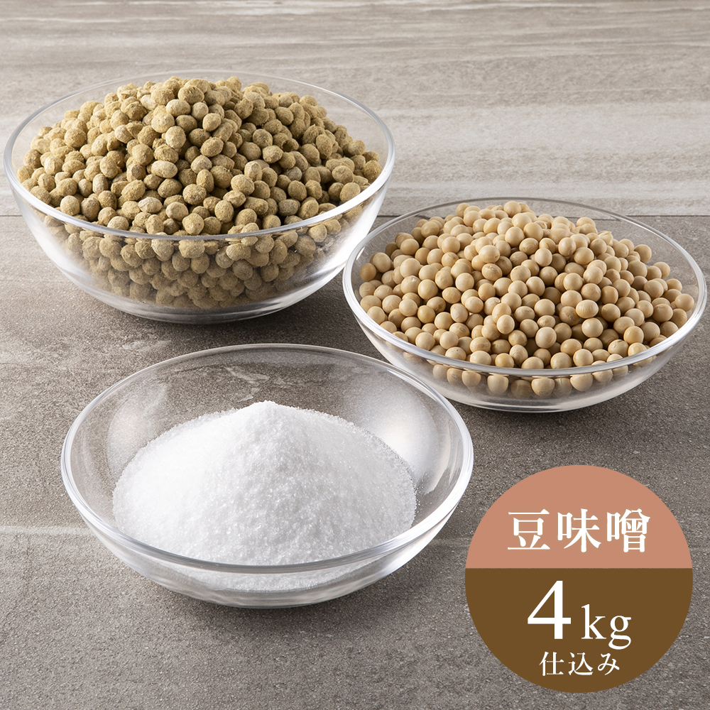 《2025年分販売終了》【2/12出荷分】豆味噌セット4kg仕込み/中定商店