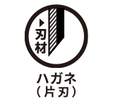 鋼材の構造 ハガネ(片刃)