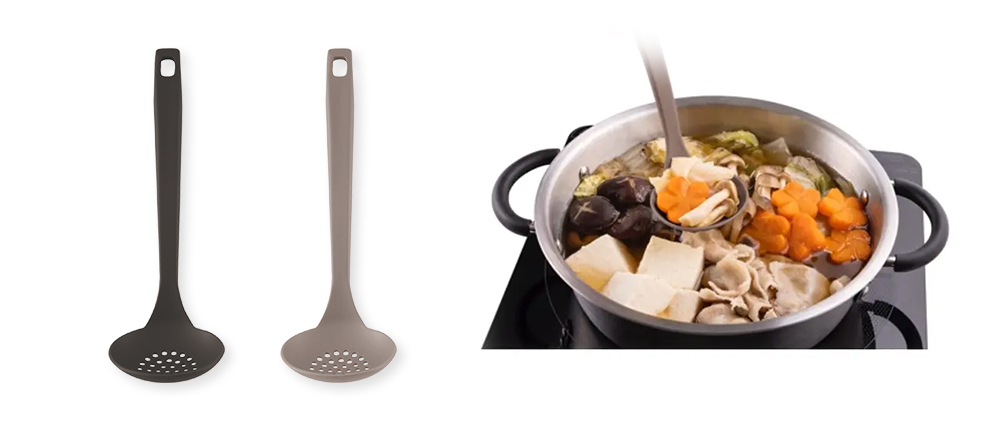 鍋やフライパンを傷つけにくいオールナイロン「Nuantone（ニュアトーン